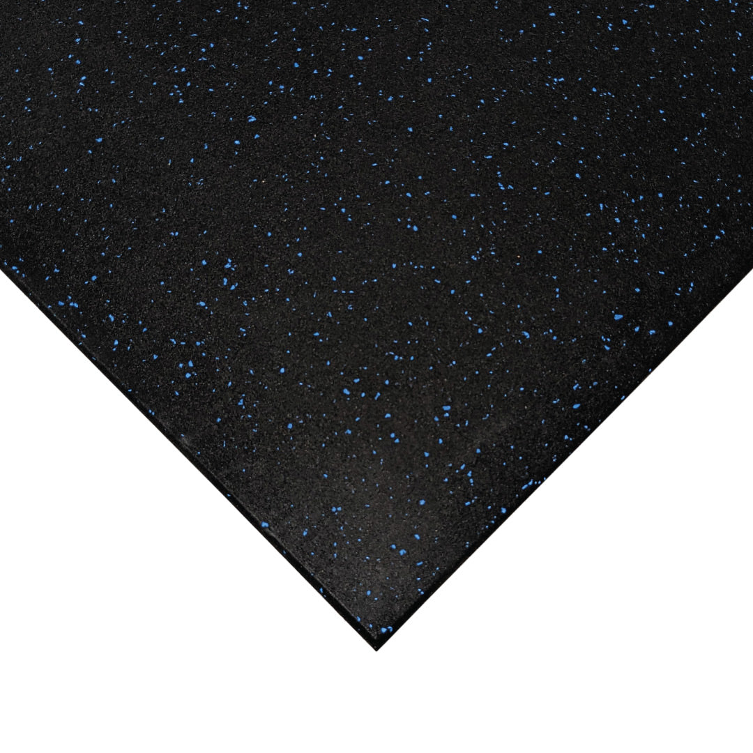 Blue Fleck Rubber Gym Flooring (1m x 1m x 15mm)